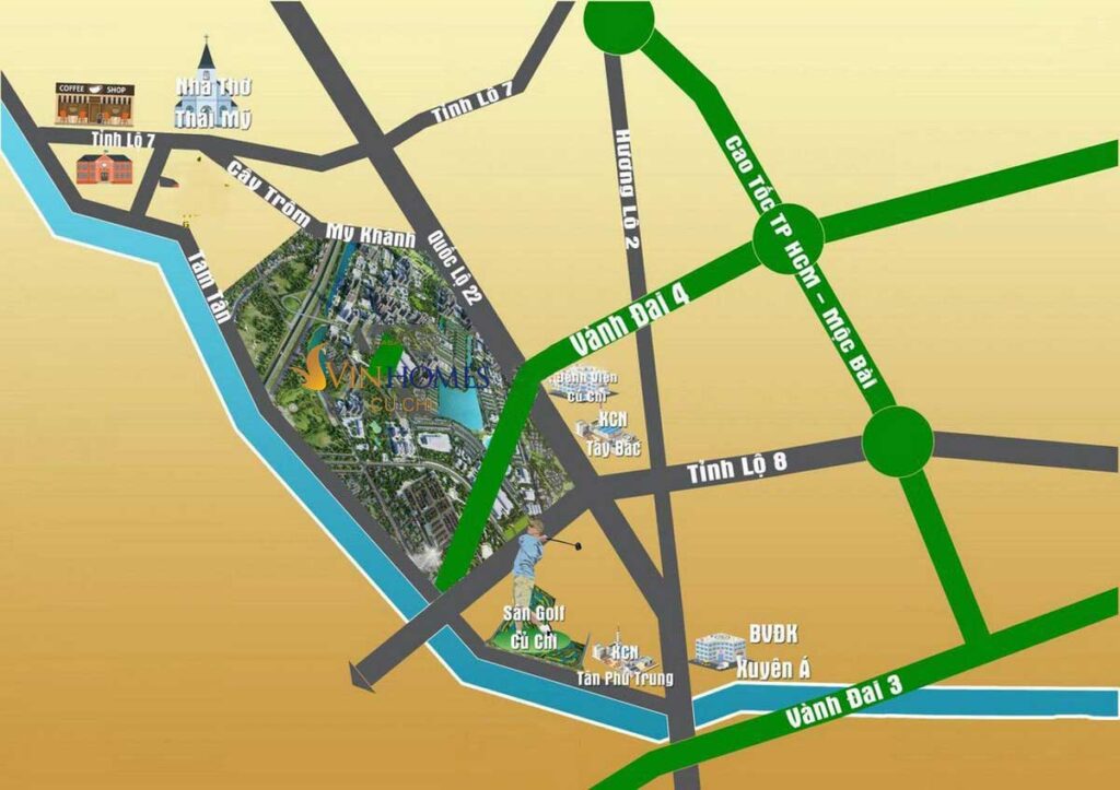 Vị trí Vinhomes Hóc Môn